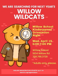 cartoon wildcat looking through a magnifying glass